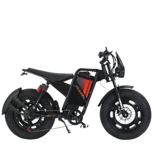 Vélo de montagne à pneus larges 20x4 pouces avec moteur à moyeu sans balais 500W, <span class=keywords><strong>batterie</strong></span> au lithium 48V, cadre en acier au carbone 7 vitesses, freins à disque - Product Image 1