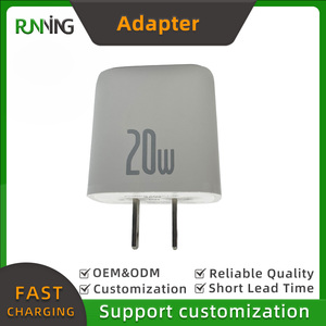 Cargador Rápido <span class=keywords><strong>de</strong></span> 20W PD 3.0 QC3.0 con Enchufe Estadounidense, Puertos A/C y Tipo-C, Cargador <span class=keywords><strong>de</strong></span> Pared Compacto para Relojes Inteligentes, Teléfonos Móviles, Tabletas y Auriculares - Product Image 3