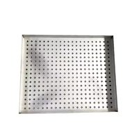 Plateaux perforés en tôle d'aluminium en métal, Plateaux d'égouttement de distributeur d'eau en métal, Bac d'égouttement d'huile en métal