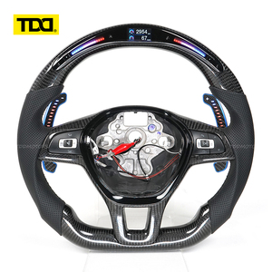 Volant en fibre de carbone TDD Premium Upgrade compatible avec Volkswagen POLO MK6 Golf 8 MK8 Tiguan L Passat Tiguan GTI R GTE GTS - Product Image 1