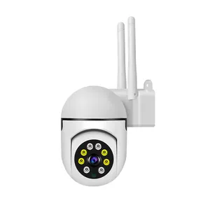V380 nouvelle caméra de vidéosurveillance de sécurité à domicile à 360 degrés caméra sauvage de suivi automatique humaine avec antenne