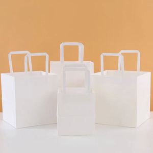 Bolsa de Papel Kraft para Llevar, Bolsa de Embalaje para Panadería, Tienda de Ropa, con Impresión Personalizada - Product Image 5