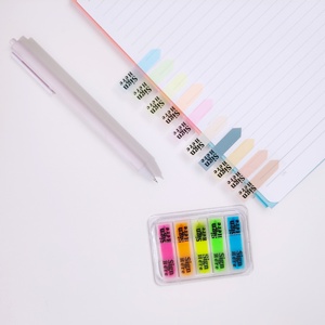 Adhesive Bright Colors Self-Stick Memo Pads Sets <b>Bookmark</b> for School Office Signature Index Customizable - Product Image 5