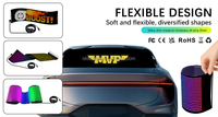 Panel de píxeles de matriz LED RGB programable de 5V, tablero de mensajes de desplazamiento RGB de publicidad Flexible para ventana trasera de coche, nuevo accesorio