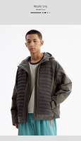 Blouson bomber fonctionnel léger en coton Sorona style montagne, coupe-vent et imperméable, color-block, streetwear