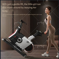 Vélo d'appartement intelligent et silencieux avec écran LCD couleur 36 couleurs, résistance magnétique, volant d'inertie de 11 kg et capacité de 150 kg pour usage domestique