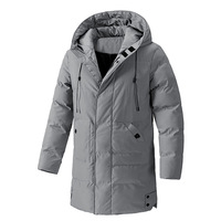 M8XL [Expédition aujourd'hui] 9788 Blouson bomber en coton de style coréen pour homme et jeune homme, mi-long, épais, de haute qualité, à capuche, sans repassage