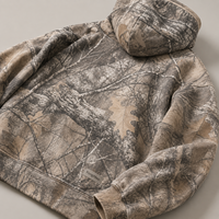 Sweat à capuche camouflage surdimensionné personnalisé pour homme, imprimé intégral, style streetwear, avec poche kangourou – Fabricant de vêtements sur mesure OEM/ODM