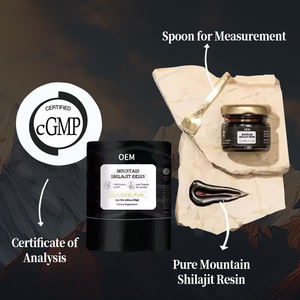 Etiqueta privada Himalayan Shilajit resina pura bebida energética suplemento apoyo inmunológico - Product Image 4