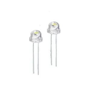 JOMHYM High Performance Transparent Diffused Green Red Yellow Blue Amber White 4.8mm 5mm Straw-hat Through Hole LED