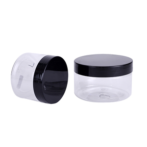 Hot Selling Transparent Amber Black White PET <b>Plastic</b> <b>Jar</b> with Lid Food Grade - Product Image 3