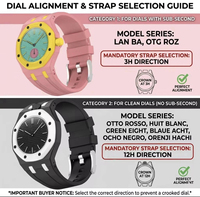 Correa de Reloj de Silicona Upro Lépine para AP -swatch Royal Pop 12 O'clock Crown Mod Kit, Estilo Royal Oak, Conversión de Reloj de Bolsillo