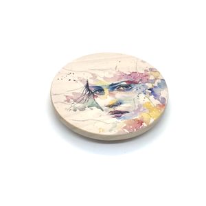 Tapa Redonda de Madera de Alta Calidad y Diseño de Lujo, Impresa a Color, con Junta de Silicona para Frascos de Velas - Product Image 3