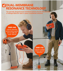 Lancement d'un nouveau <span class=keywords><strong>produit</strong></span> : PQWT PQ128E - Détecteur de fuites intelligent 8M avec modes de relevé et de positionnement, aucune expertise requise - Product Image 2