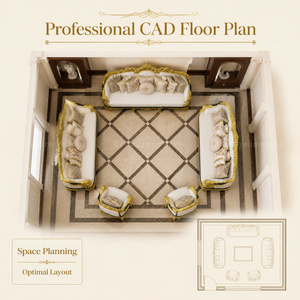 Divano Royal per Soggiorno, Set di Divani Classici in Legno Massello Dorato Intagliato per Arredamento di Lusso - Product Image 6