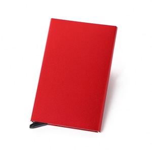 Fancy Auto Popup Rfid Blocking Bank Holder Aluminum Alloy Anti-Scan Credit Case Metal Card Pocket - Product Image 6