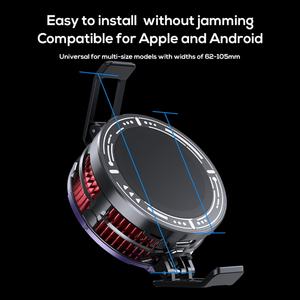 MEMO CX08 Phone <b>Cooler</b> <b>Fan</b> AI Temperature Regulation Can Freeze 2 Modes RGB Light Phone <b>Cooler</b> for Gaming IOS Android - Product Image 4