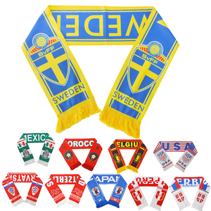 Bufandas de Fútbol Impresas en Alta Definición <span class=keywords><strong>del</strong></span> Equipo Nacional, Bufanda para Fanáticos con Logotipo Personalizado, Copa Mundial de Fútbol - Product Image 2