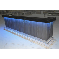 Comptoir de bar en bois au design classique, comptoir de bar pour restaurant de musique et de sushis, comptoir de caisse personnalisé, vente en gros