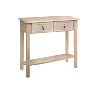 Utilisation multifonctionnelle élégant Style français couloir en bois massif Design moderne Table de Console en bois et plexiglas