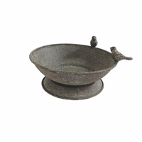 Baignoire en métal durable pour l'extérieur, style rétro rustique, arrosage, conception antique pour le jardin.
