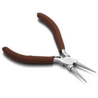 Haut de gamme importations poignée pince pliée ronde aiguille nez coupe fil pince pour la fabrication de bijoux outil bijoux à bricoler soi-même accessoires X31