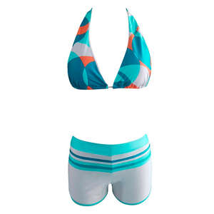 Ensembles <span class=keywords><strong>de</strong></span> natation styles sport <span class=keywords><strong>short</strong></span> <span class=keywords><strong>de</strong></span> <span class=keywords><strong>bain</strong></span> <span class=keywords><strong>personnalisé</strong></span> OEM bikini vierge uni vêtements <span class=keywords><strong>de</strong></span> plage pour femmes maillots <span class=keywords><strong>de</strong></span> <span class=keywords><strong>bain</strong></span> - Product Image 6