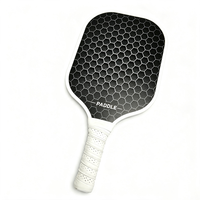 Raquette de pickleball personnalisée en fibre de verre, noyau en nid d'abeille PP de 16 mm, raquette d'entraînement de haute qualité pour adultes