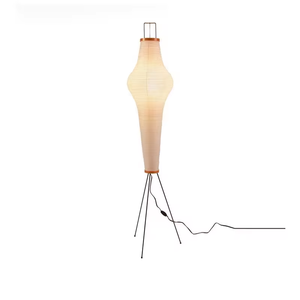 Diseñador de arte Wabi Sabi Style LED papel de arroz Lámparas sala de estar de pie para dormitorio - Product Image 5