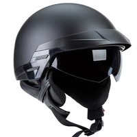 Nouveau casque de moto ABS demi-face européen et américain avec ajusteur et déverrouillage rapide, universel quatre saisons