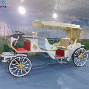 La princesse du cheval de la reine populaire monte un carrosse de mariage tiré par des chevaux de style royal européen pour des visites touristiques - Product Image 2