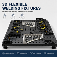 Kit de fixation pour soudage industriel, gabarits de table de travail 3D flexibles pour un positionnement précis des pièces