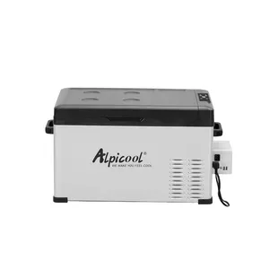 Alpicool C30 Factory Direct Car Cooler 12v 24v Mobile Freezer Mini Refrigerator For Car Home Dual Use Camping Fishing Cooler