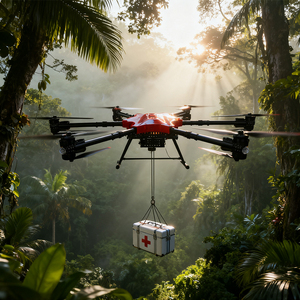 Heavy Lift <b>Drone</b> 100kg Payload Industrial 4K UHD 5G 6-Axis Carbon Fiber 60min <b>Battery</b> Life 8m/s Speed 3000m Flight - Product Image 5