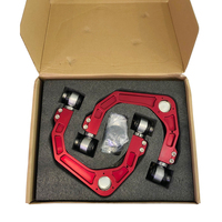 Keazet Silver/Red Fits for RAM1500 Adjustable Suspension Upper Control Arm Trailer Hitch Uniball Billet Aluminum Swing Arm