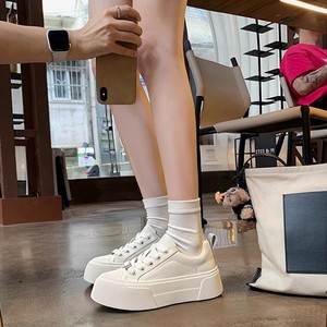 Zapatos Casuales de Moda con Plataforma Gruesa, Estilo Moderno Primavera 2026, con Cordones Inclinados y Suela Blanca - Product Image 6