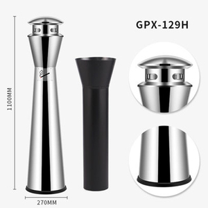 GNF De Luxe en acier inoxydable baril de cendre/<span class=keywords><strong>Extérieur</strong></span> <span class=keywords><strong>cendrier</strong></span> <span class=keywords><strong>sur</strong></span> <span class=keywords><strong>pied</strong></span>/en acier inoxydable poubelle - Product Image 3