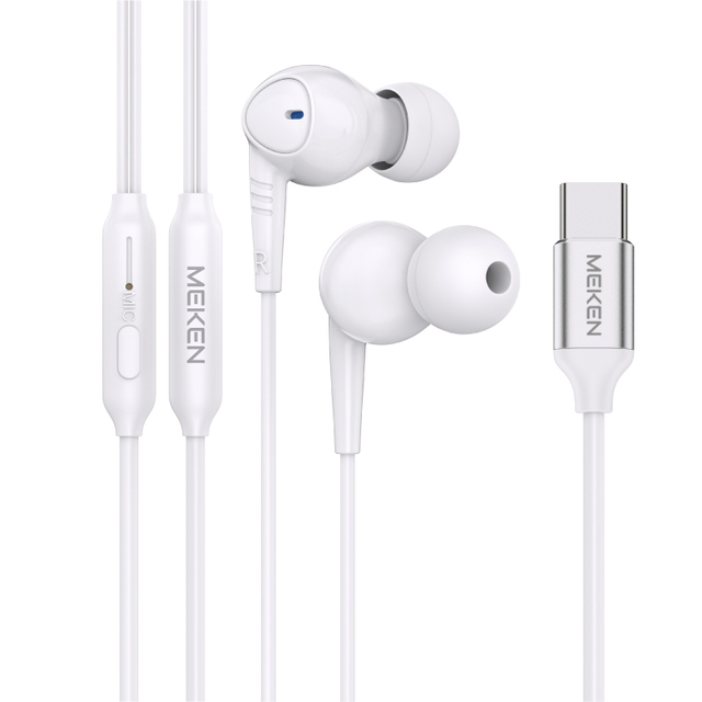 NEW Hot Selling Type c Wired Earphones HiFi Wired Headphones In-ear Type c Earphone with Mic Headphones Manufacturer