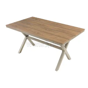 Meubles en bois <span class=keywords><strong>de</strong></span> Patio Offre Spéciale cadre à <span class=keywords><strong>vis</strong></span> en acier inoxydable 304 <span class=keywords><strong>jardin</strong></span> extérieur parc banc en bois Long chaise - Product Image 3