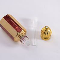 Flacon de parfum vide en verre cylindrique portable de 3 ml, 6 ml, 12 ml pour huile essentielle, sérum de soin de la peau, format voyage