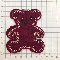 Patchs d'ours au crochet multicolores, accessoires décoratifs mignons pour sacs, pantalons, embellissement de vêtements DIY