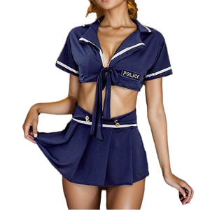 DM074 Stella <b>Women's</b> Sexy Lingerie Sleepwear Chiffon Woven Cosplay Uniform Suit Lace Decoration Half <b>Slips</b> Polyester Breathable - Product Image 1