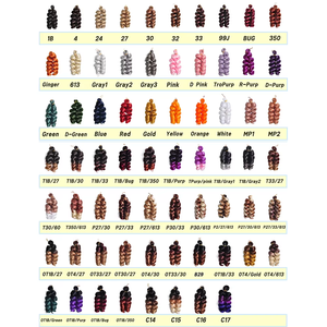 Cổ Phiếu Trong Bán 12Inch 75G Ngắn Loose Sóng Xoắn Ốc Bện Tóc <span class=keywords><strong>Ombre</strong></span> Cho Phụ Nữ Da Đen Ý Curl Bện Tóc - Product Image 6