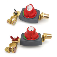 Interrupteur de déconnexion de batterie haute intensité en laiton avec borne de connexion pour accessoire d'extension de modification automobile
