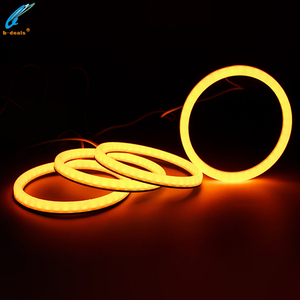 Nuovi Fari <span class=keywords><strong>LED</strong></span> DRL RGB Luminosi 12V con Occhi d'Angelo in Cotone da 55mm a 160mm Accessori per Fari Anteriori Auto Retrofit con Controllo IR - Product Image 3