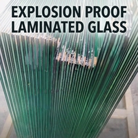 Verre feuilleté PVB trempé flotté transparent, résistant aux intempéries et aux chocs, Shunhua, expédition rapide pour façade industrielle extérieure