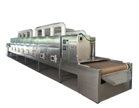 Machine de séchage continue industrielle d'épices alimentaires déshydrateur de tunnel équipement de stérilisation de séchoir à bande à micro-ondes