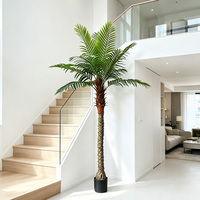 Grande Palmier Artificiel Tropical, Faux Cocotier Écologique et Durable pour la Décoration Extérieure des Centres Commerciaux et Hôtels