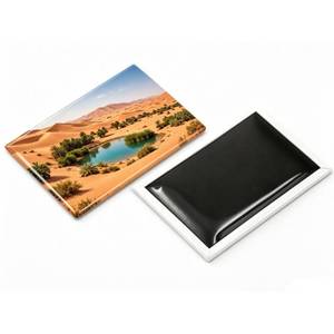 Aimant de réfrigérateur en métal avec paysage urbain, design personnalisé, cadeau promotionnel, aimant de réfrigérateur en étain, vente en gros - Product Image 1