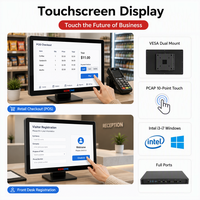 21,5 32 43 50 55 65 Zoll Ultraflacher Touchscreen Wandmontage Digitale Beschilderung Intelligenter Werbedisplay LCD-Werbemonitor